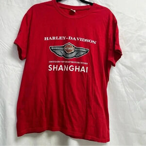 Harley Davidson Men’s Size XXL Red Short Sleeve T-shirt